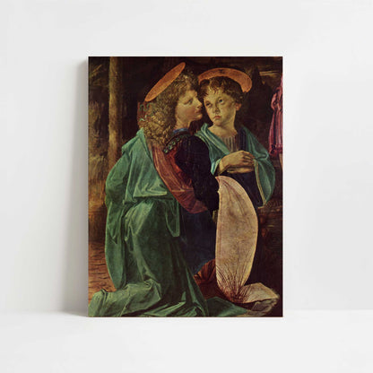 Baptism of Christ (1642) by Leonardo da Vinci & Verrocchio – Art Print - Unframed art print