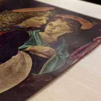 Baptism of Christ (1642) by Leonardo da Vinci & Verrocchio – Art Print - Close-up detail of the art print