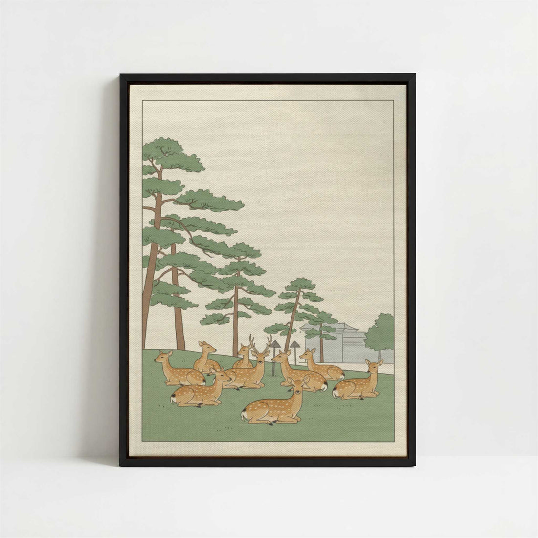 Framed Canvas - Framed canvas in black frame