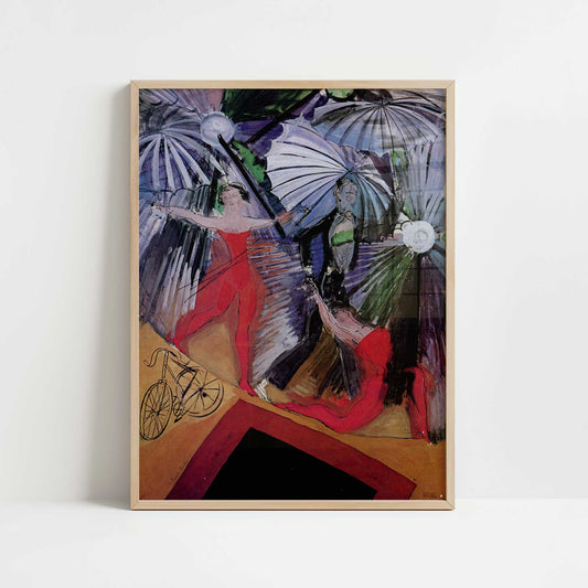 Acrobats (1922) by Raoul Dufy – Art Print - Art print in oak frame