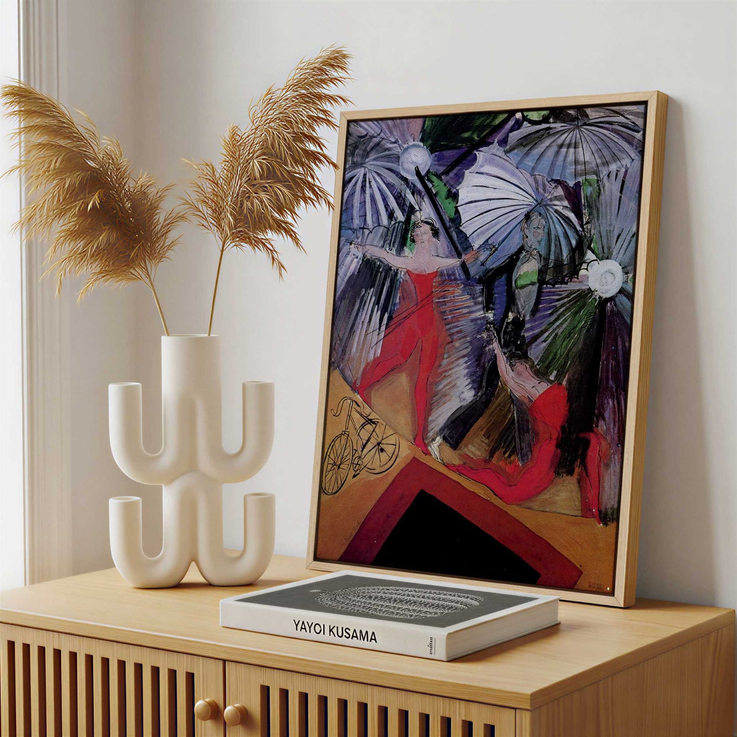 Framed Canvas - Framed canvas in a stylish interior setting