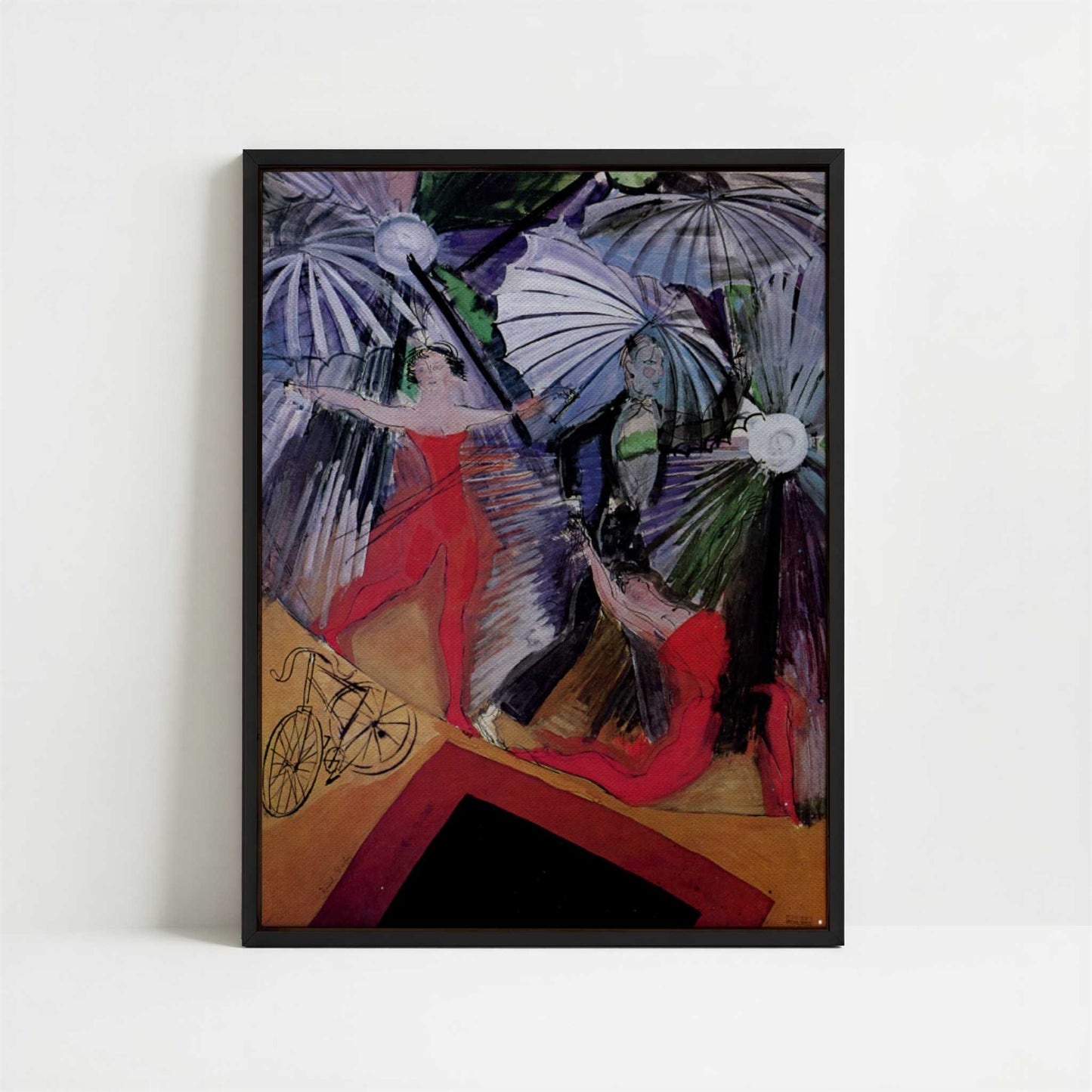 Framed Canvas - Framed canvas in black frame