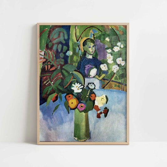 Amongst the Flowers (1907) by Raoul Dufy – Art Print - Art print in oak frame