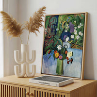 Framed Canvas - Framed canvas in a stylish interior setting