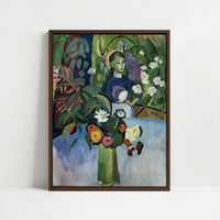 Framed Canvas - Framed canvas in dark wood color frame
