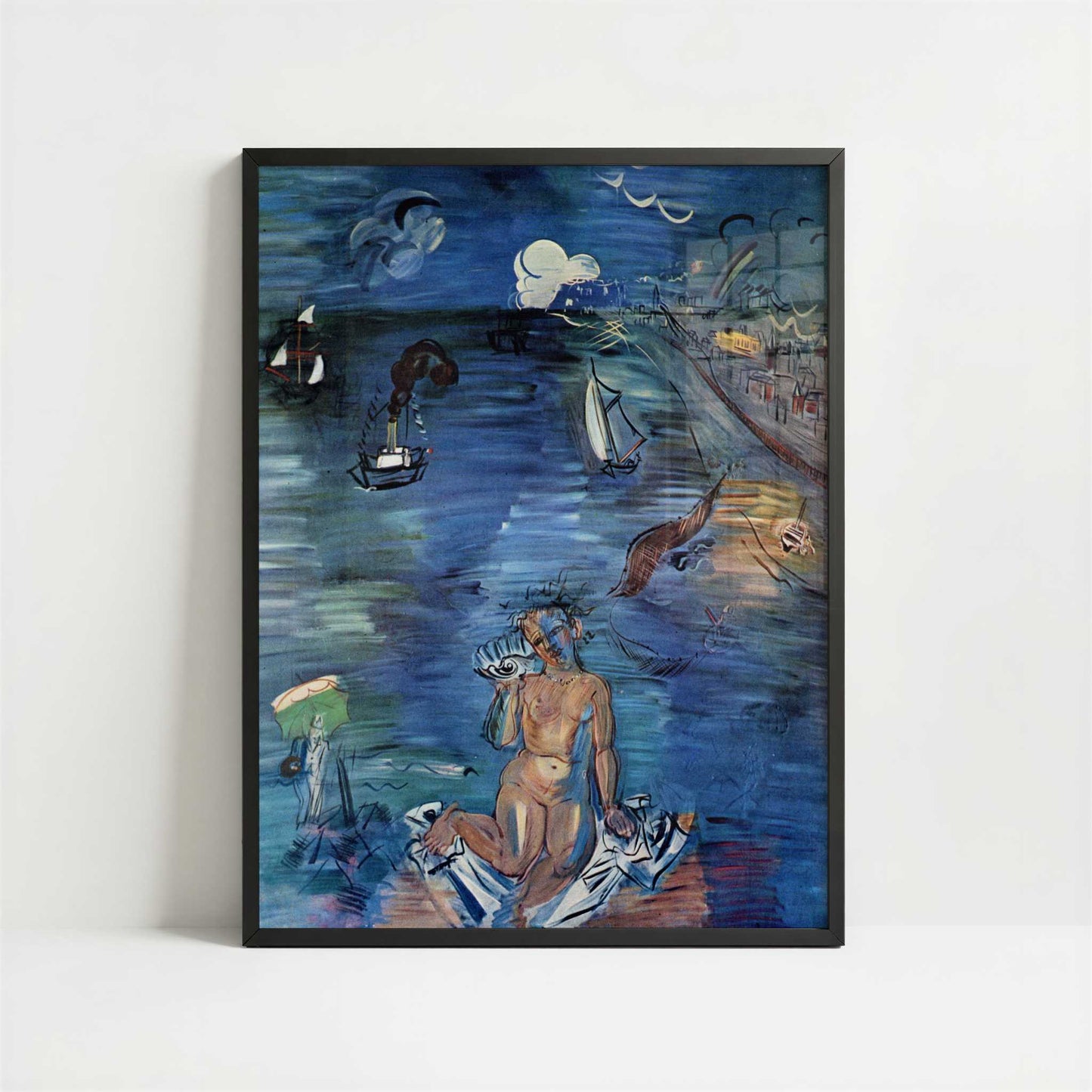 Amphitrite (1943) by Raoul Dufy – Art Print - Art print in black frame