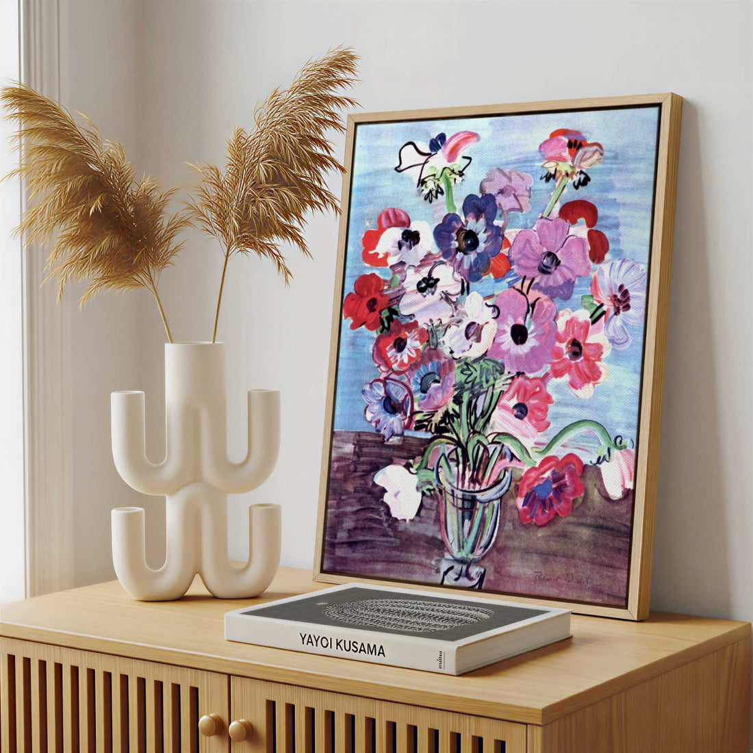 Framed Canvas - Framed canvas in a stylish interior setting