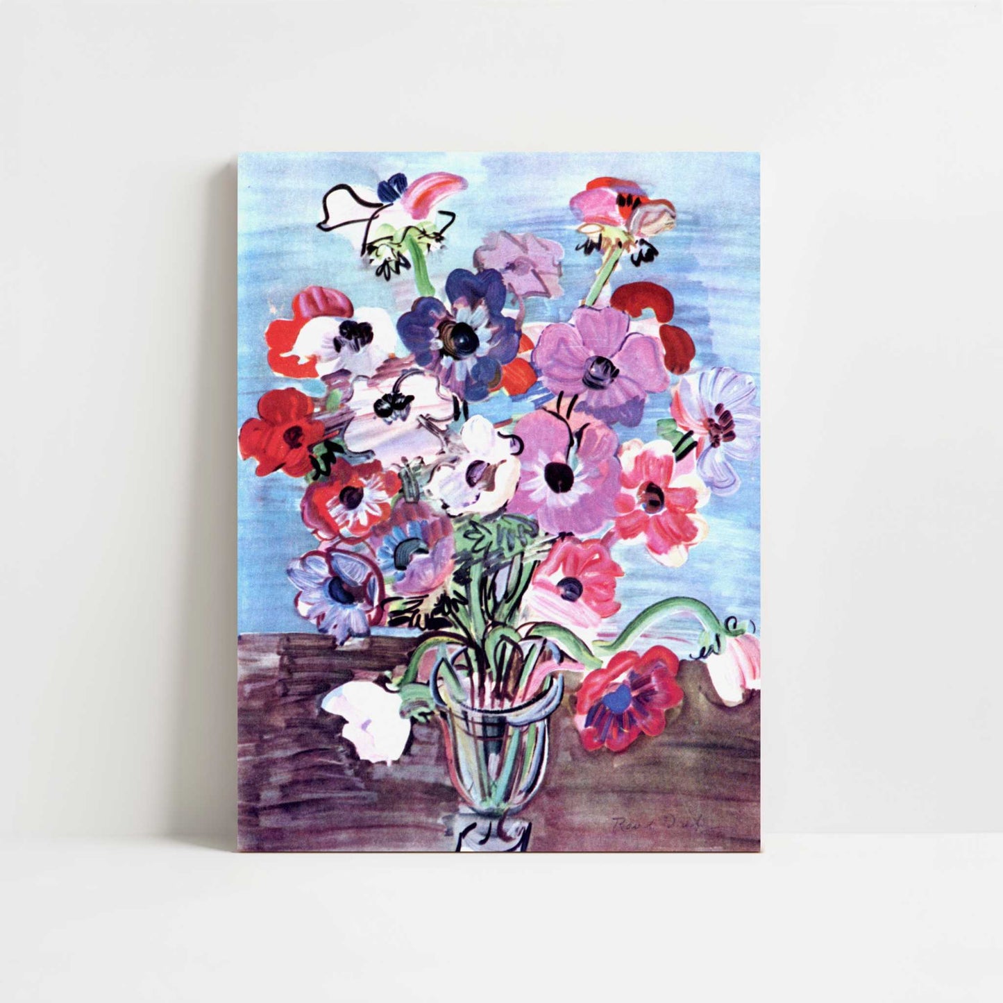 Anemones (1937) by Raoul Dufy – Art Print - Unframed art print