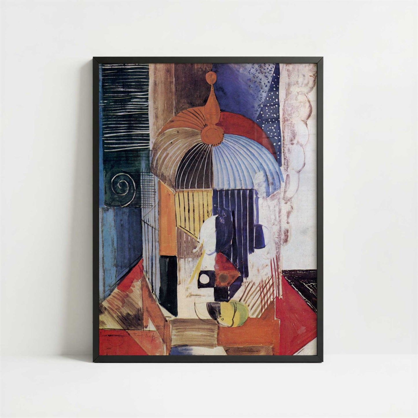 Birdcage (1914) by Raoul Dufy – Art Print - Art print in black frame