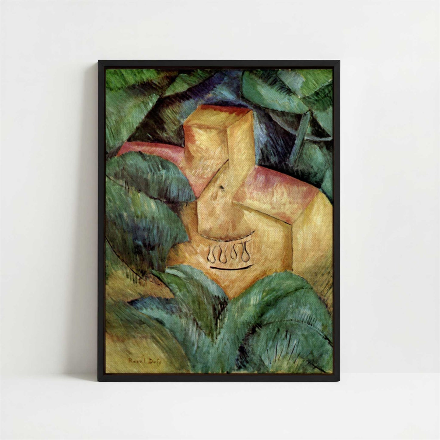 Framed Canvas - Framed canvas in black frame