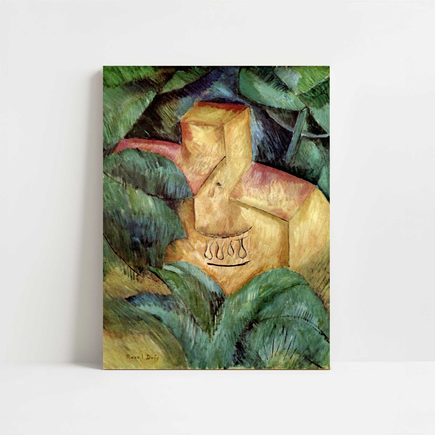 Estaque, Landscape (1908) by Raoul Dufy – Art Print - Unframed art print