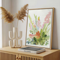 Framed Canvas - Framed canvas in a stylish interior setting