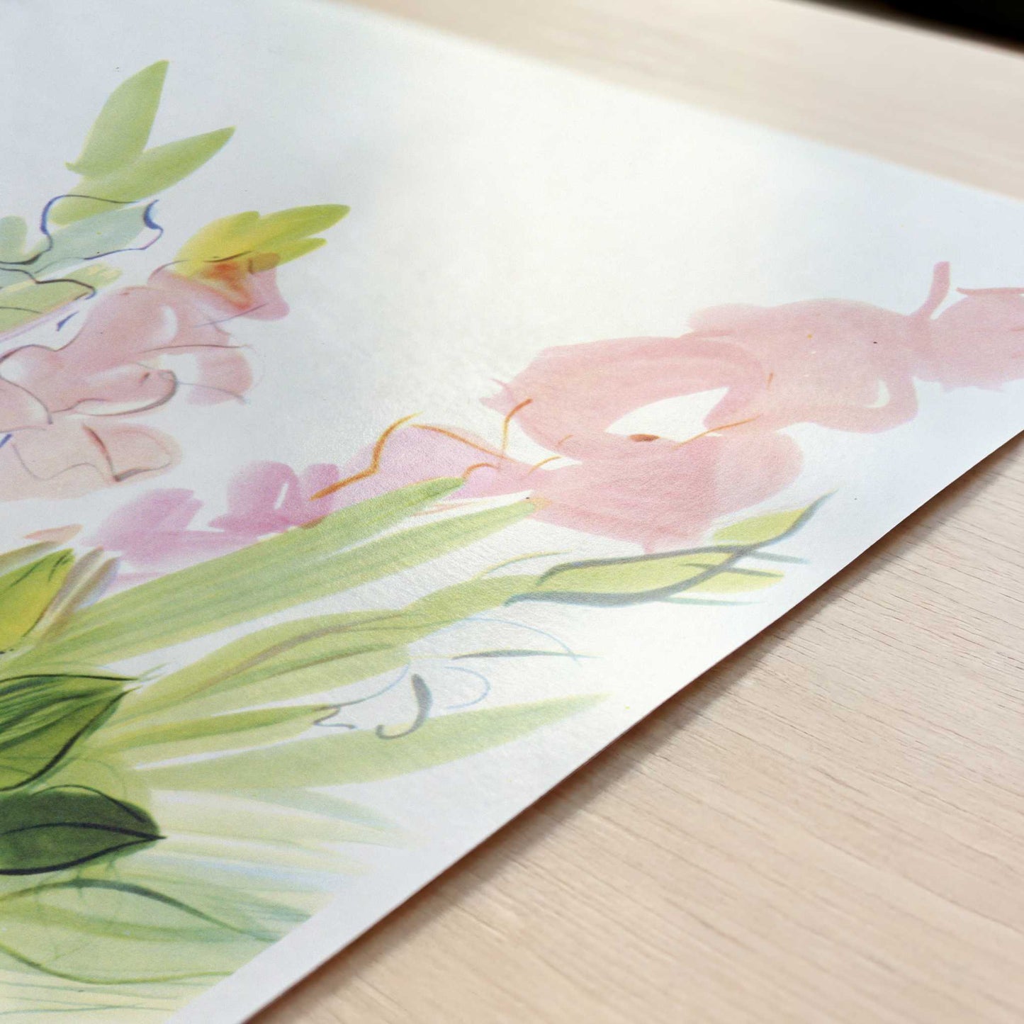 Gladioli (1942) by Raoul Dufy – Art Print - Close-up detail of the art print