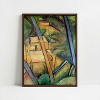 Framed Canvas - Framed canvas in dark wood color frame