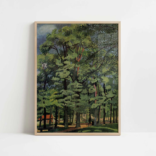 Landscape at Falaise (c.1902) by Raoul Dufy – Art Print - Art print in oak frame