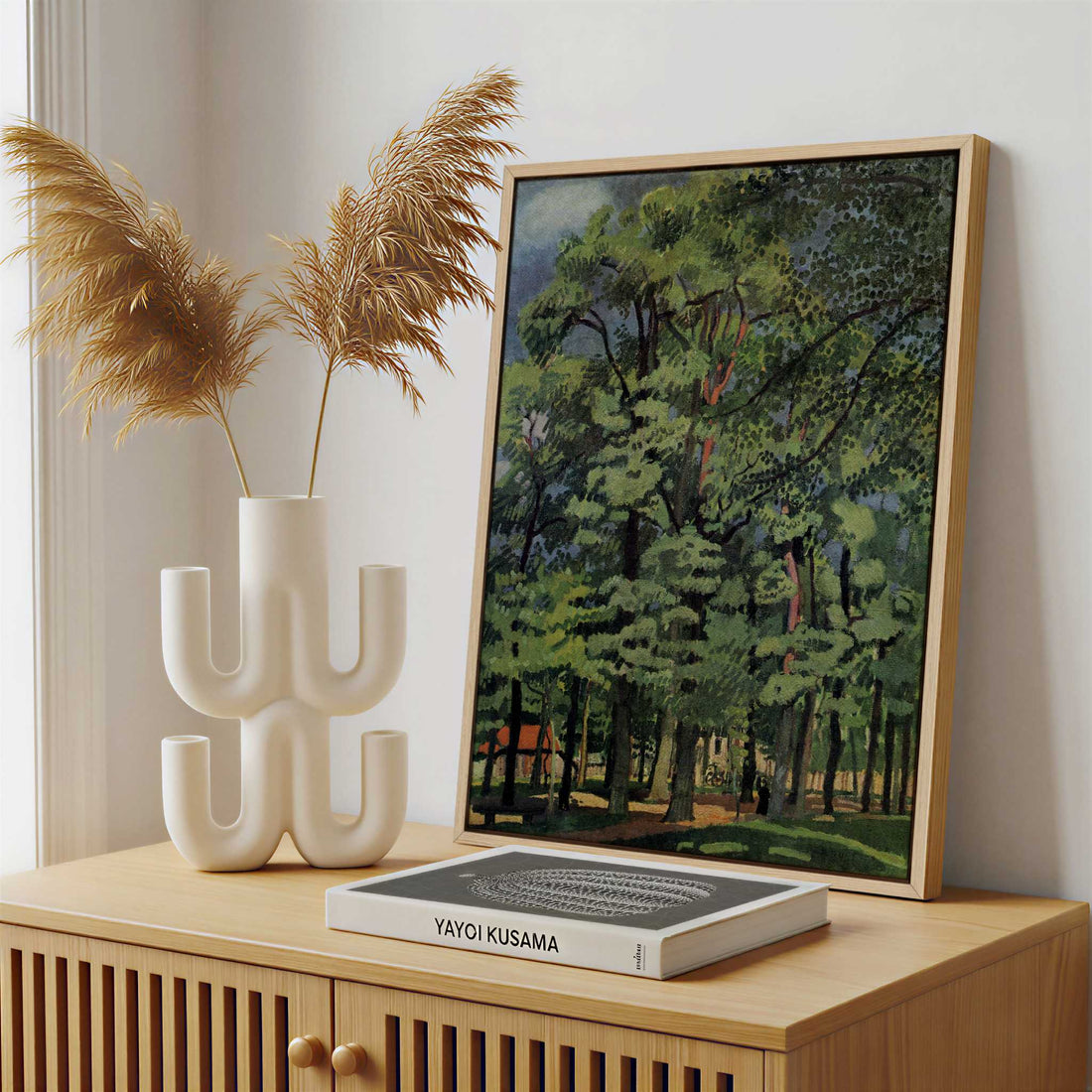 Framed Canvas - Framed canvas in a stylish interior setting