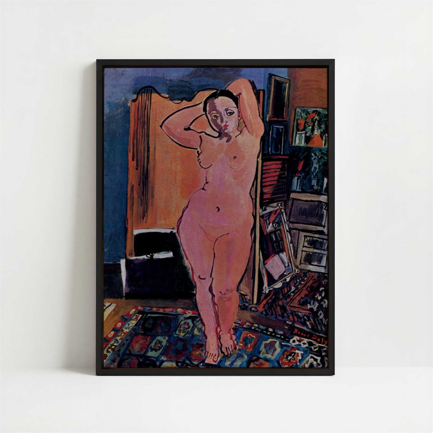 Framed Canvas - Framed canvas in black frame