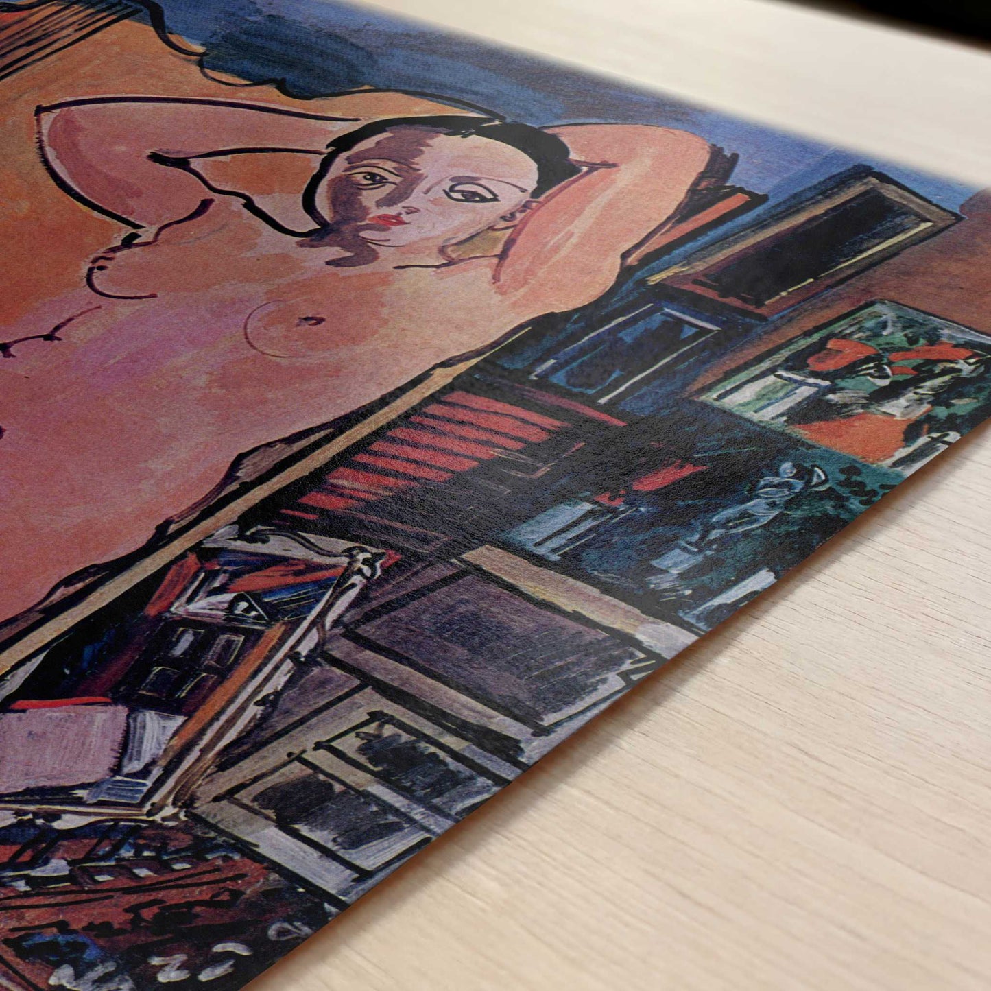 Nude (1928) by Raoul Dufy – Art Print - Close-up detail of the art print