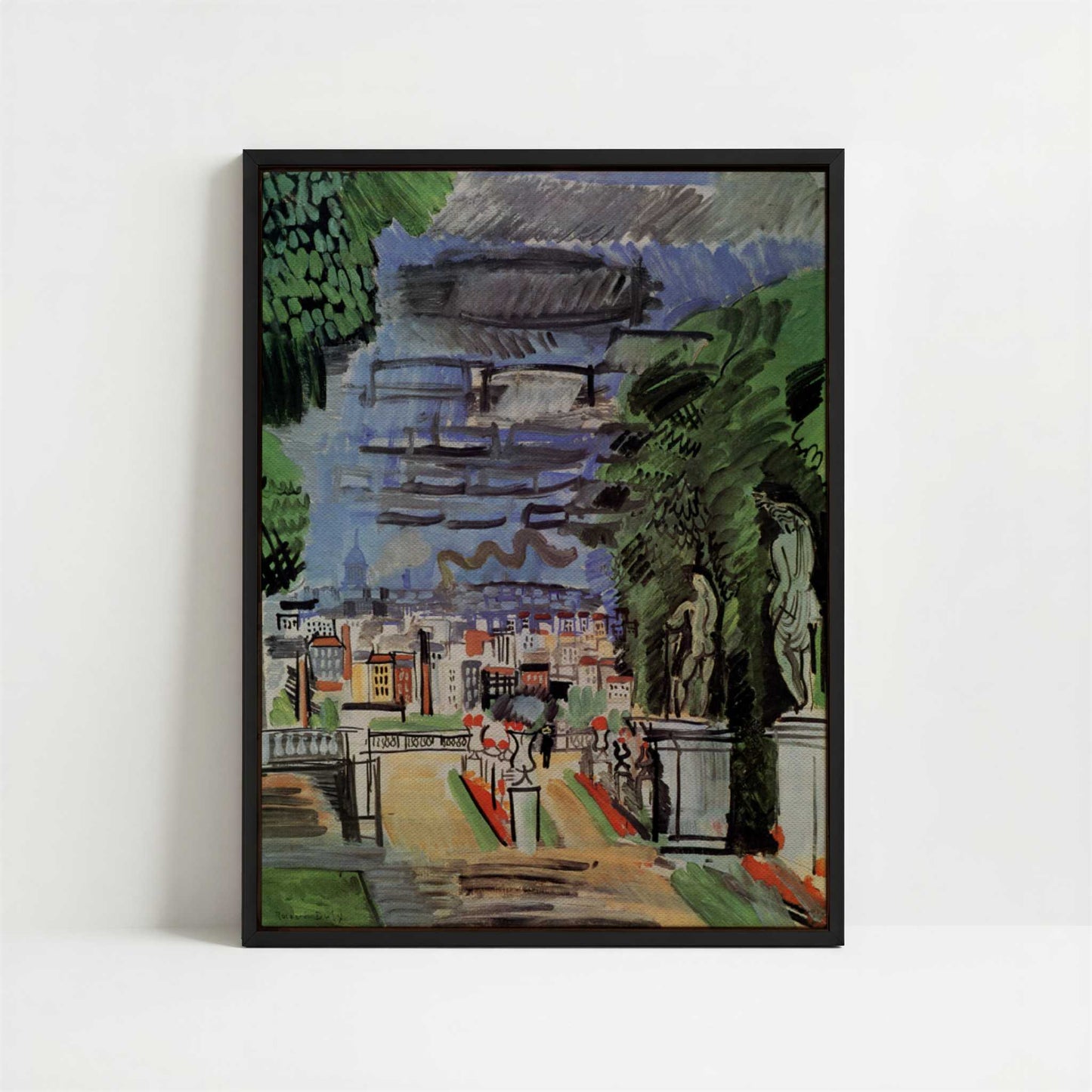 Framed Canvas - Framed canvas in black frame