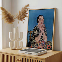 Framed Canvas - Framed canvas in a stylish interior setting