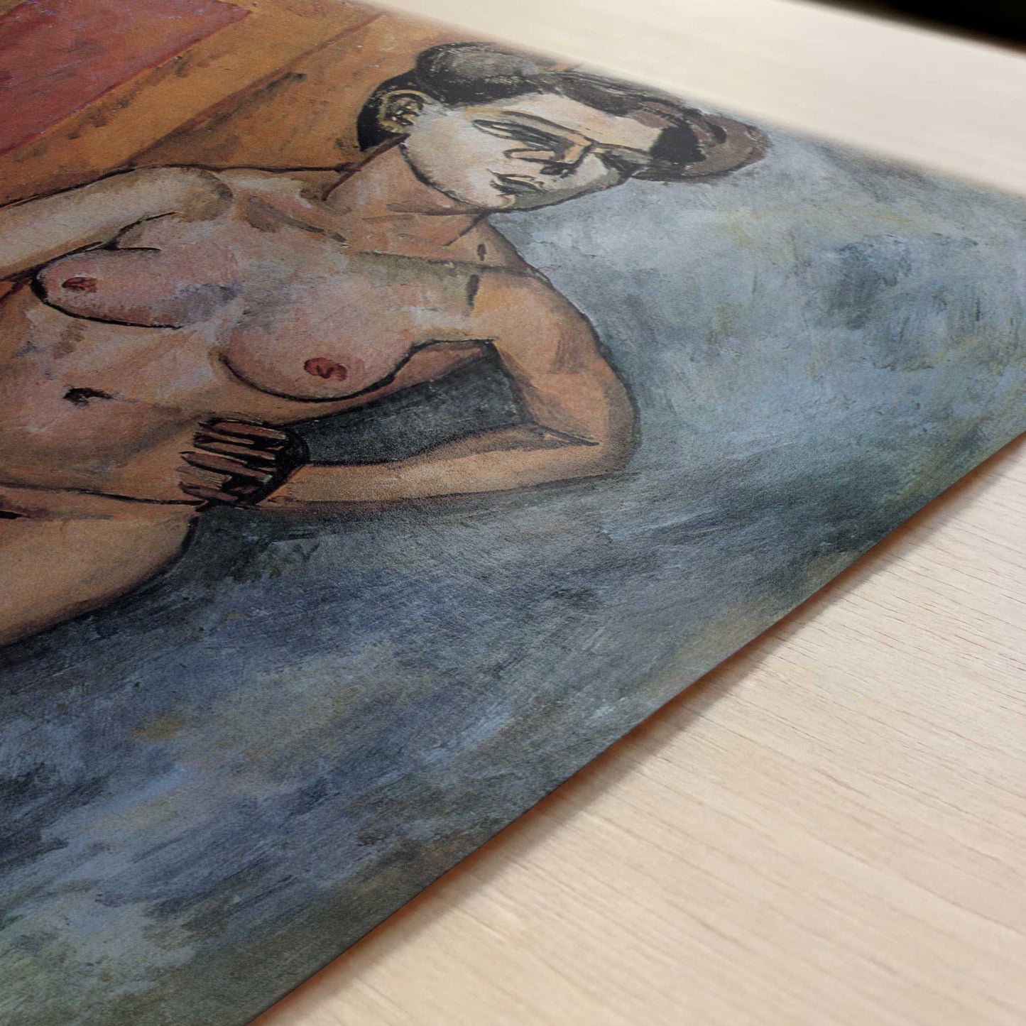 Standing Nude (1909) by Raoul Dufy – Art Print - Close-up detail of the art print