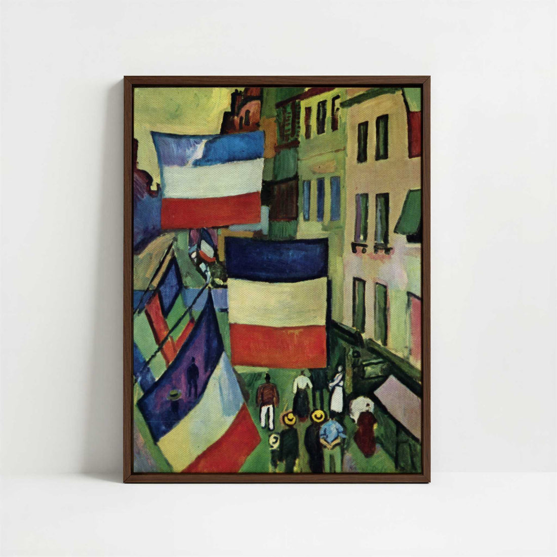 Framed Canvas - Framed canvas in dark wood color frame