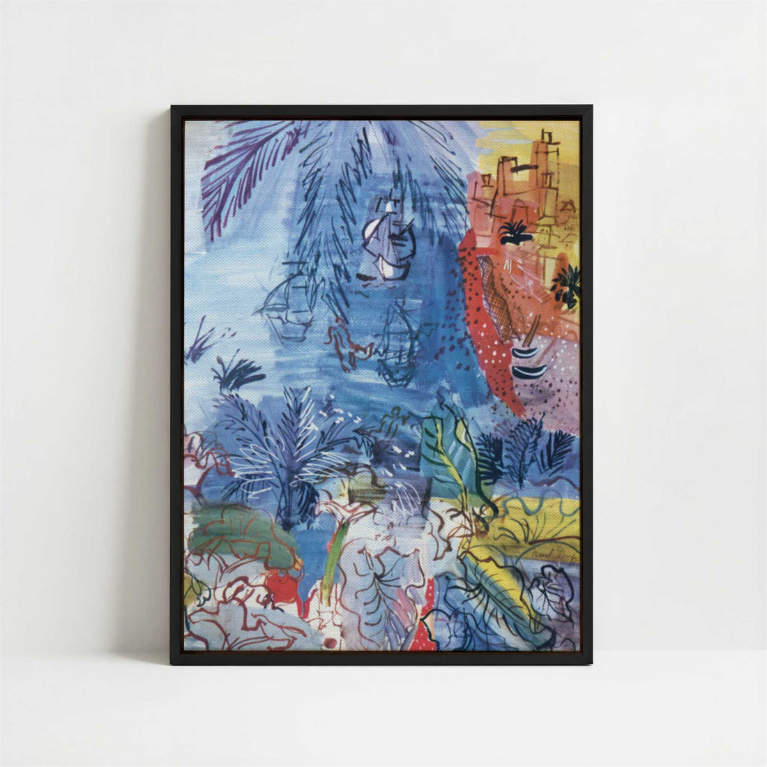 Framed Canvas - Framed canvas in black frame