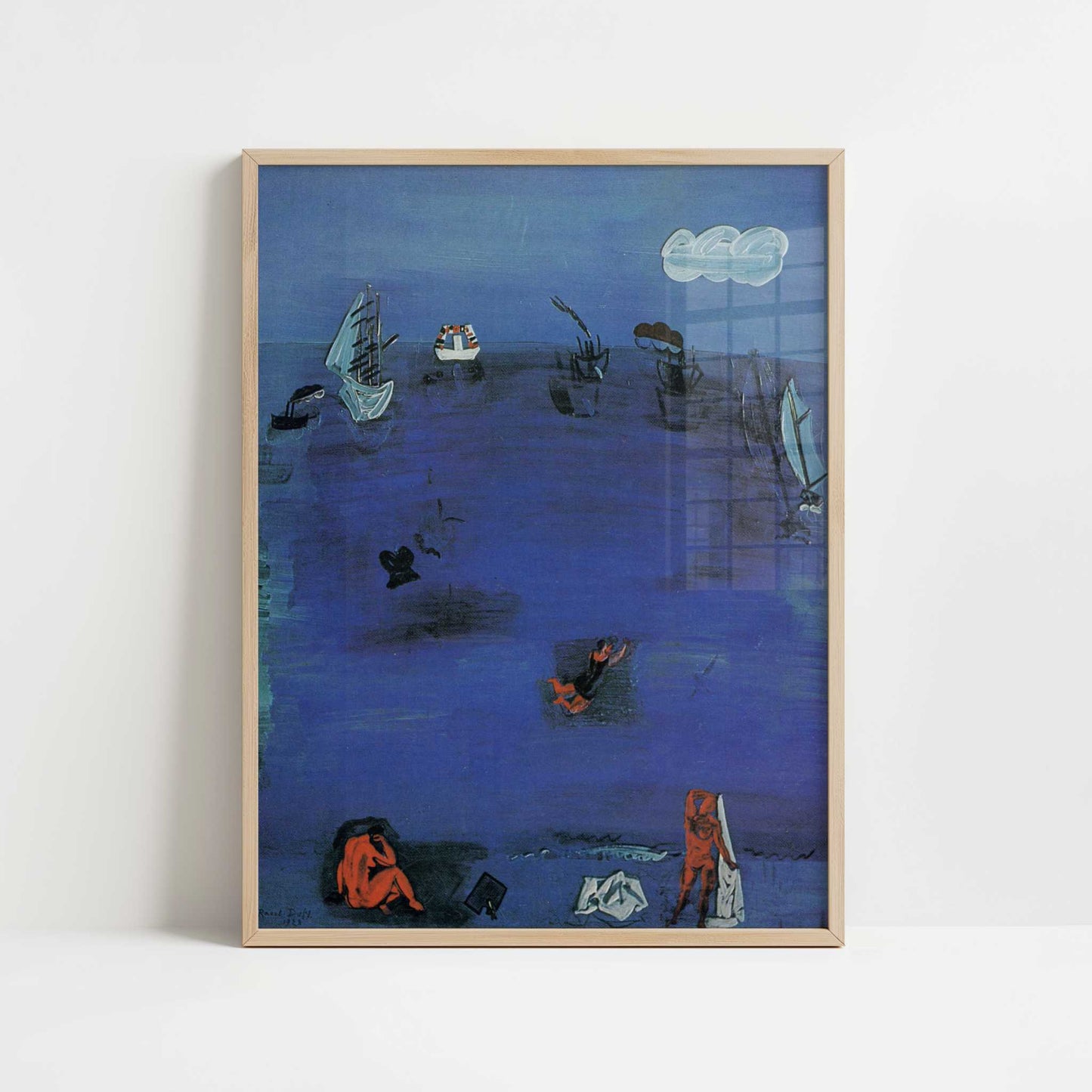 The Mediterranean (1923) by Raoul Dufy – Art Print - Art print in oak frame