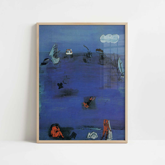 The Mediterranean (1923) by Raoul Dufy – Art Print - Art print in oak frame