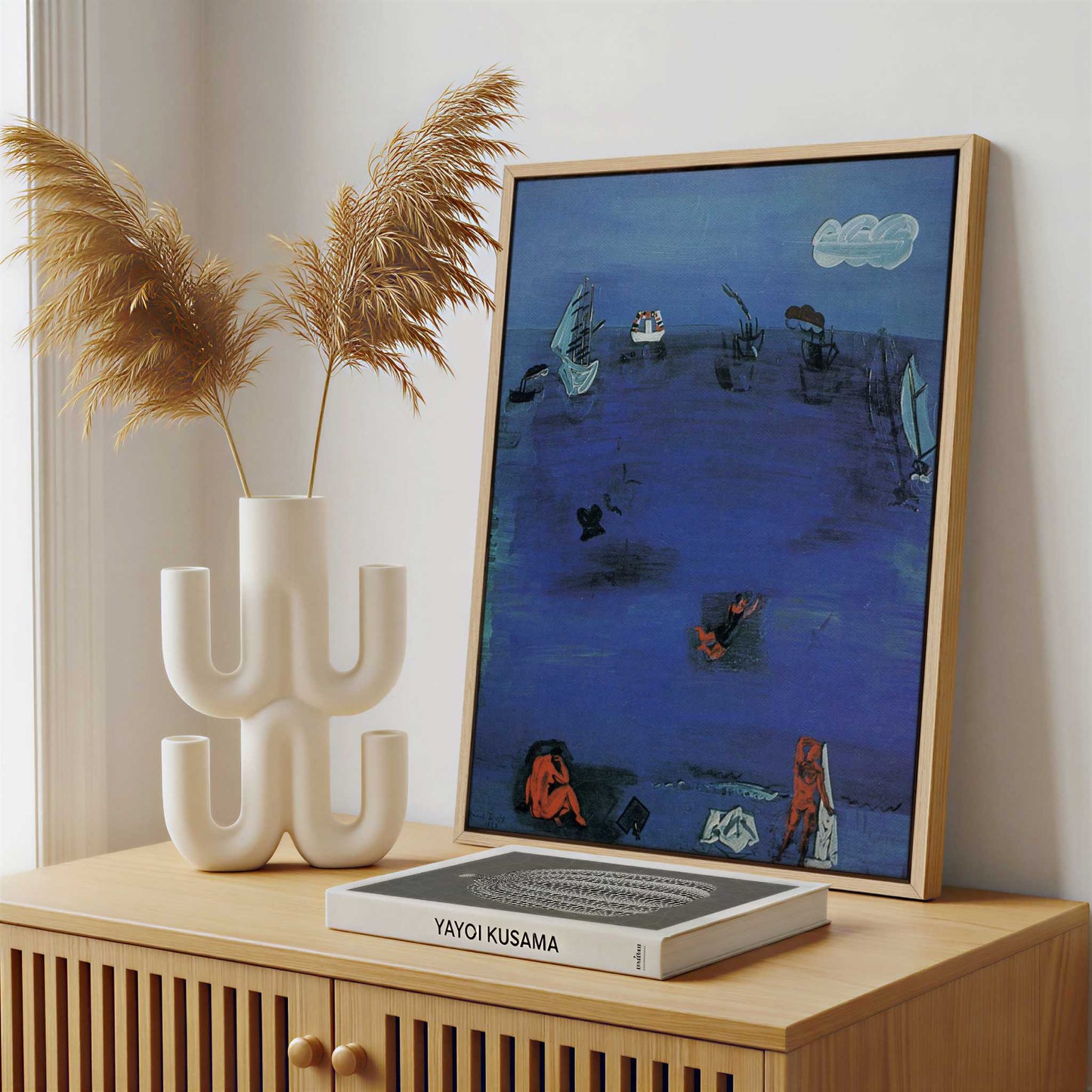 Framed Canvas - Framed canvas in a stylish interior setting