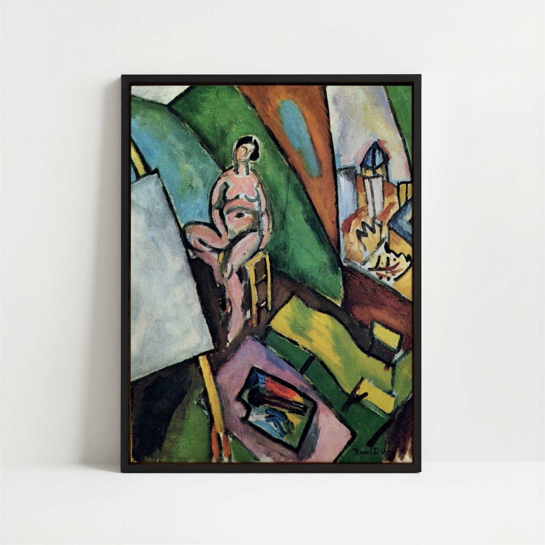 Framed Canvas - Framed canvas in black frame