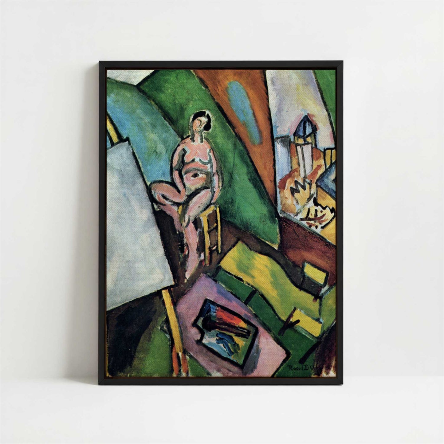 Framed Canvas - Framed canvas in black frame