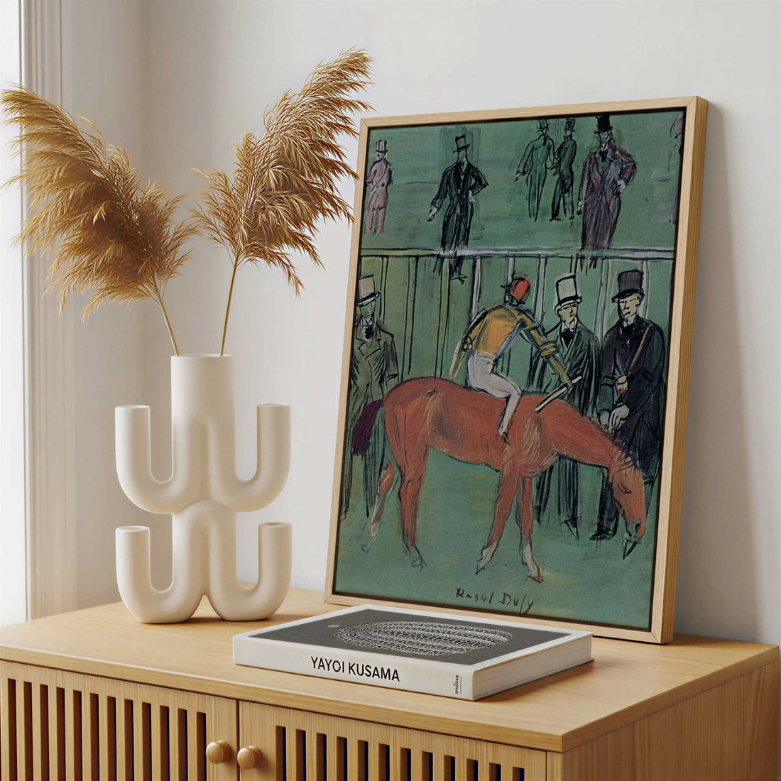 Framed Canvas - Framed canvas in a stylish interior setting