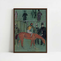 Framed Canvas - Framed canvas in dark wood color frame
