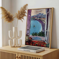 Framed Canvas - Framed canvas in a stylish interior setting