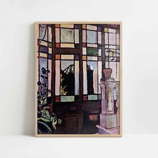 Window with Coloured Panes (1906) by Raoul Dufy – Art Print - Art print in oak frame