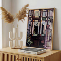 Framed Canvas - Framed canvas in a stylish interior setting