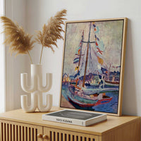 Framed Canvas - Framed canvas in a stylish interior setting