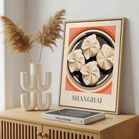 Framed Canvas - Framed canvas in a stylish interior setting