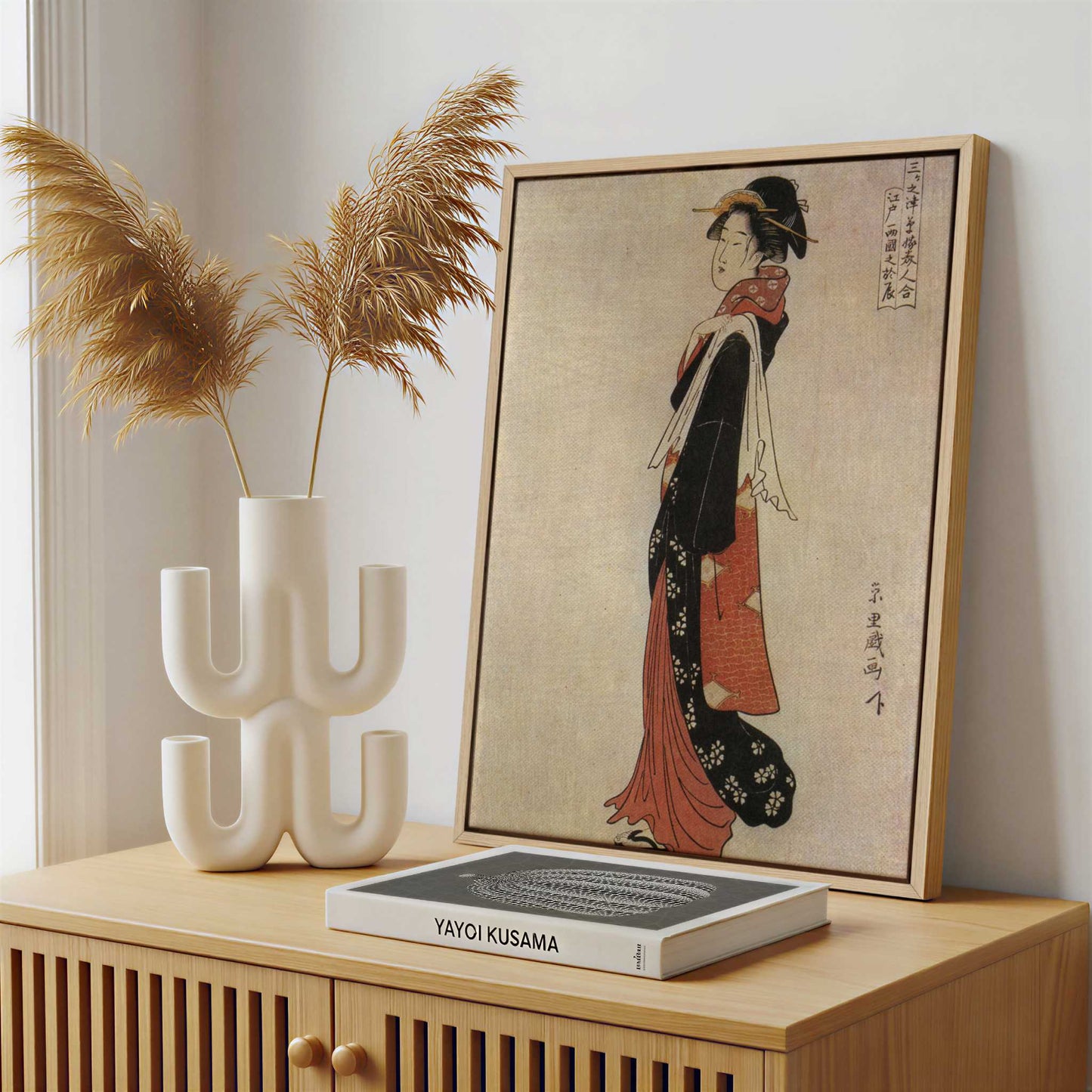 Framed Canvas - Framed canvas in a stylish interior setting