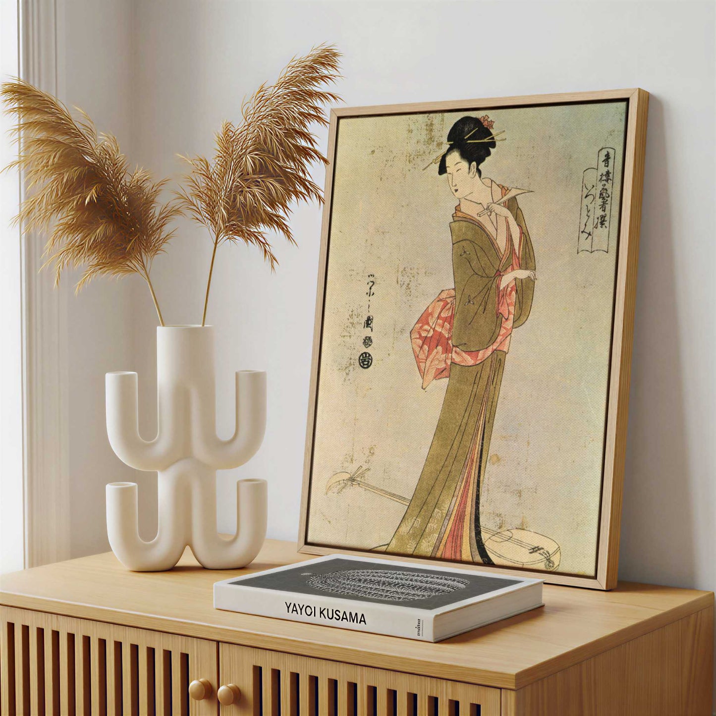 Framed Canvas - Framed canvas in a stylish interior setting