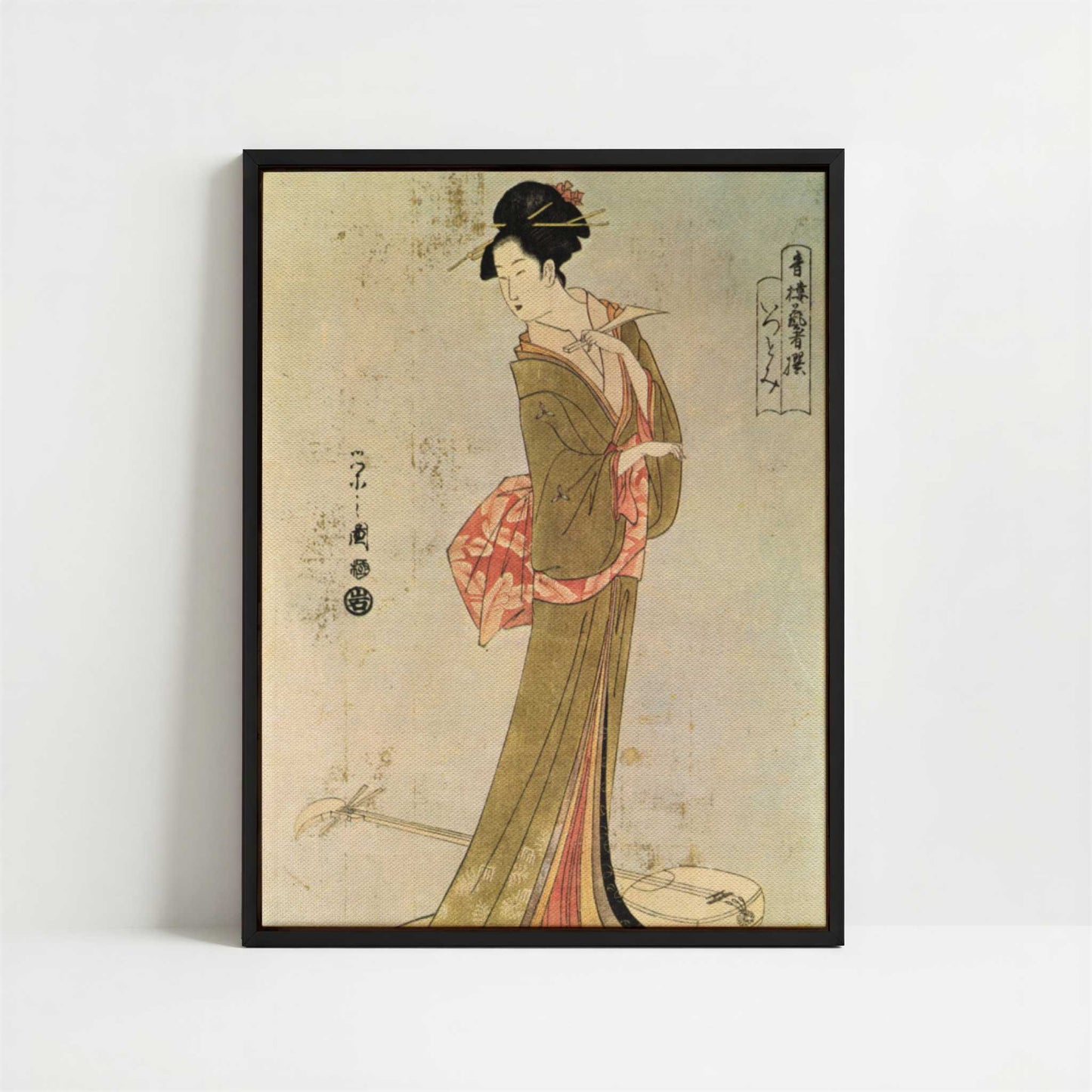 Framed Canvas - Framed canvas in black frame