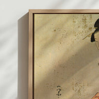 Framed Canvas - Close-up detail and texture of the framed canvas