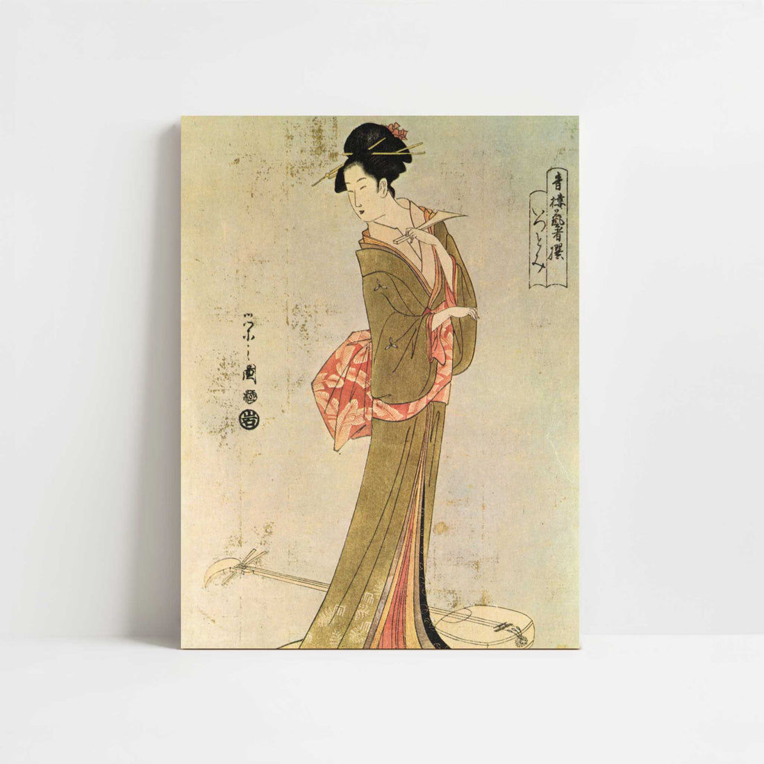 Itsutomi (1793) by Chobunsai Eishi – Art Print - Unframed art print