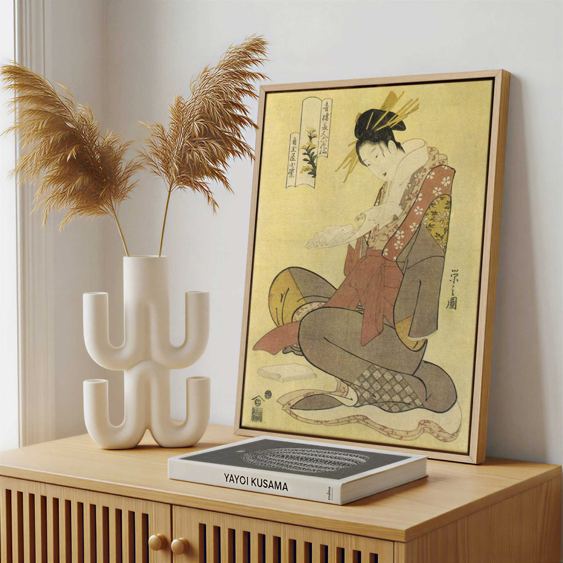 Framed Canvas - Framed canvas in a stylish interior setting