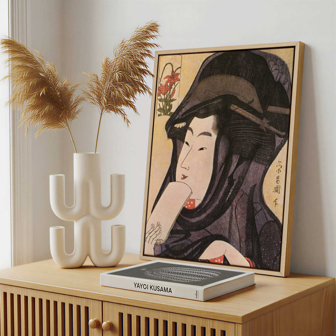 Framed Canvas - Framed canvas in a stylish interior setting