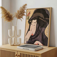 Framed Canvas - Framed canvas in a stylish interior setting