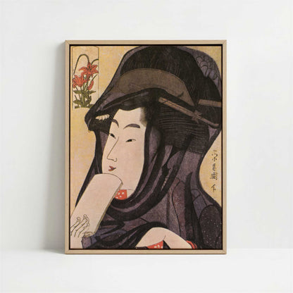 Framed Canvas - Framed canvas in oak color frame