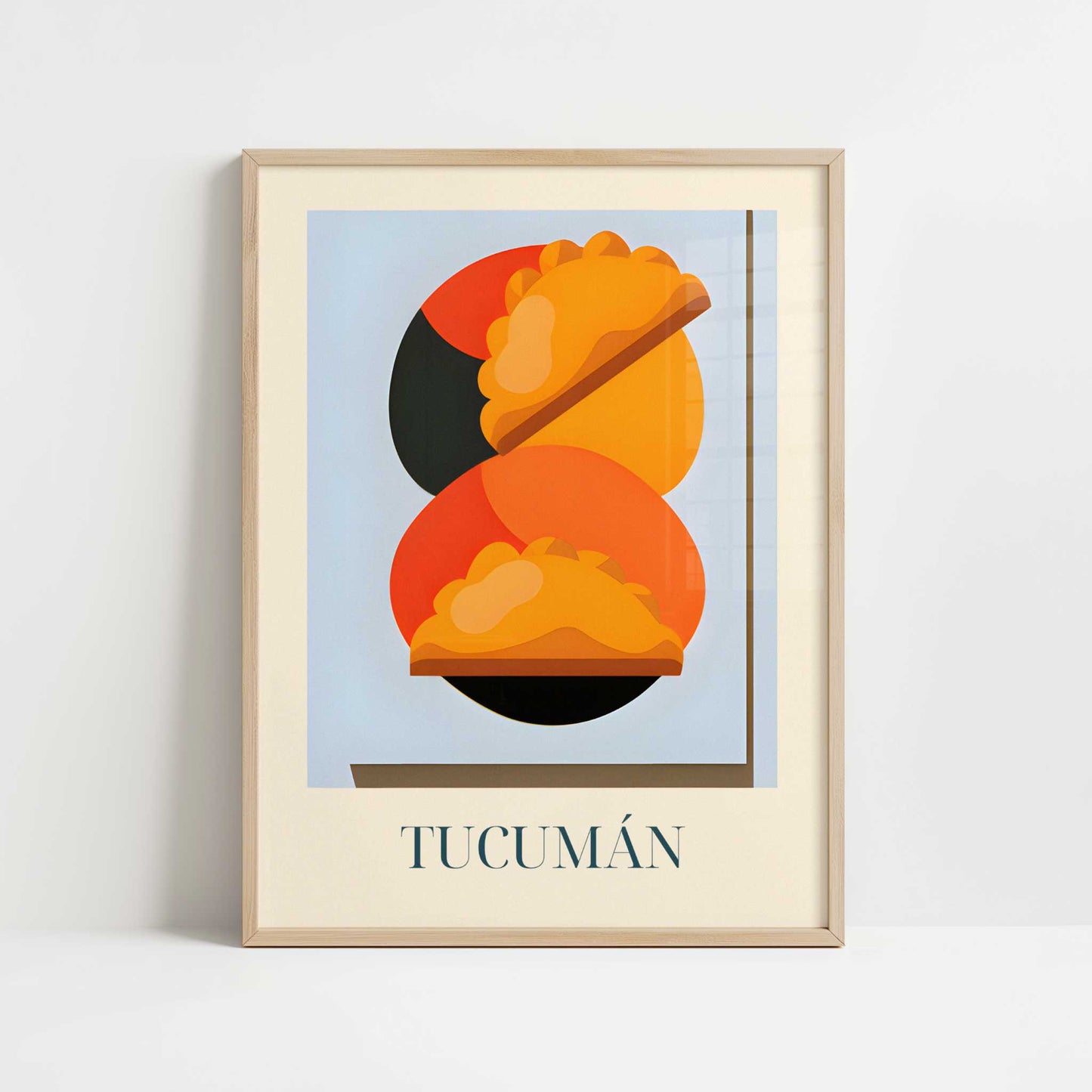 Empanadas from Tucumán, Argentina - Art Print - Art print in oak frame