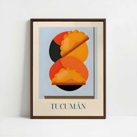Framed Canvas - Framed canvas in dark wood color frame